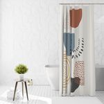 Casa si Gradina - Sanitare - Cazi si cabine de dus - Paravane si usi - Perdea de dus Ella Home Visual cu 12 inele, poliester, rezistenta la apa, multicolor, 180x200 cm - Infinity.ro