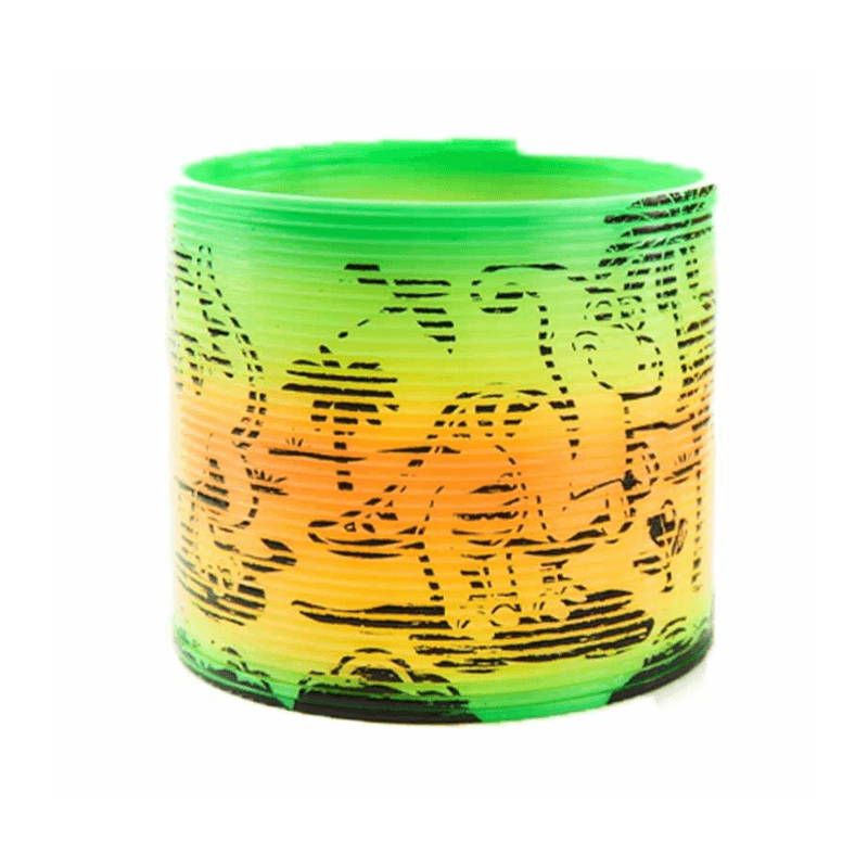 Jucarii, Copii si Bebe - Jucarii si jocuri - Jucarii & jocuri educative - Jucarii interactive - Jucarie interactiva pentru copii spirala 7 x 7 cm Dinozaur Midex 630527, Galben - Infinity.ro