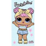 Jucarii, Copii si Bebe - Igiena si ingrijire - Baia bebelusului - Prosoape si halate de baie copii - Prosop de plaja LOL Surprise, Multicolor,  70x140 cm, 100% Poliester, Uscare rapida - Infinity.ro