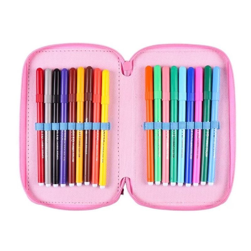 Carti si Birotica - Rechizite - Penare - Penar Disney Princess 3 compartimente,  12.5x19.5x6.5 cm - Infinity.ro