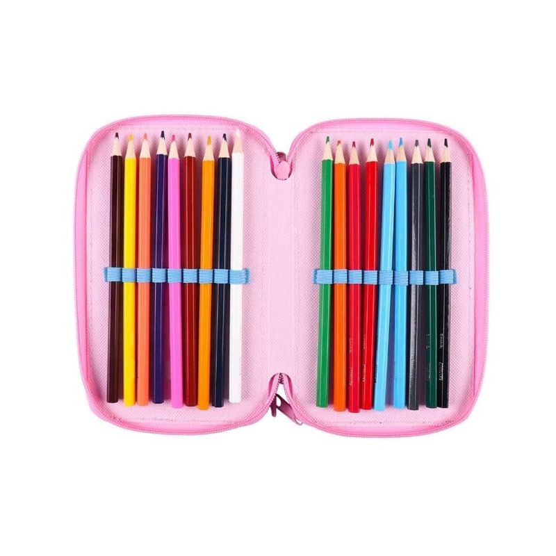 Carti si Birotica - Rechizite - Penare - Penar Disney Princess 3 compartimente,  12.5x19.5x6.5 cm - Infinity.ro