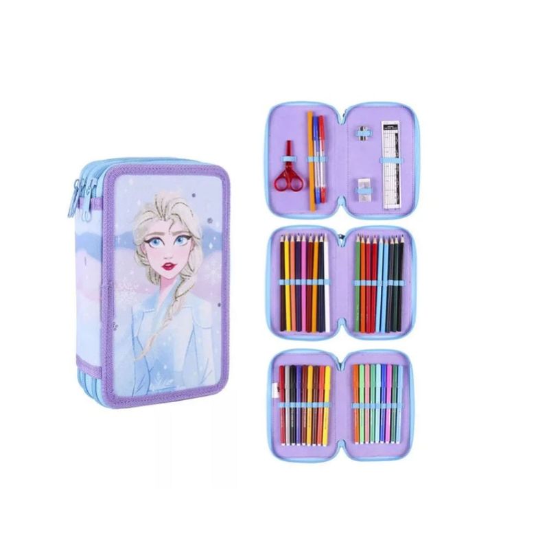 Carti si Birotica - Rechizite - Penare - Penar Disney Forzen II, 3 compartimente,19.5 x 12 x 6.5 cm - Infinity.ro