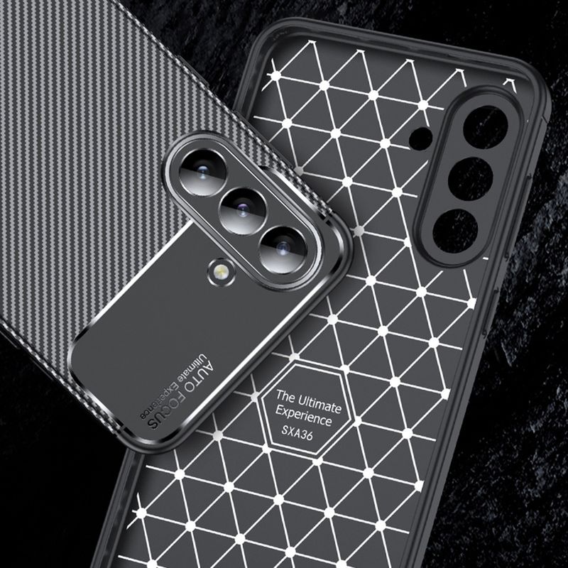 Laptop, Telefoane si Tablete - Telefoane mobile si accesorii - Accesorii Telefoane - Huse telefoane - Husa pentru Samsung Galaxy A36 5G - Techsuit CarbonFiber - Negru - Infinity.ro