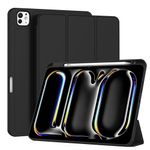 Laptop, Telefoane si Tablete - Tablete si accesorii tablete - Accesorii Tablete - Huse tablete - Husa pentru iPad Pro 11 (2024) - Techsuit Flex Trifold - Negru - Infinity.ro