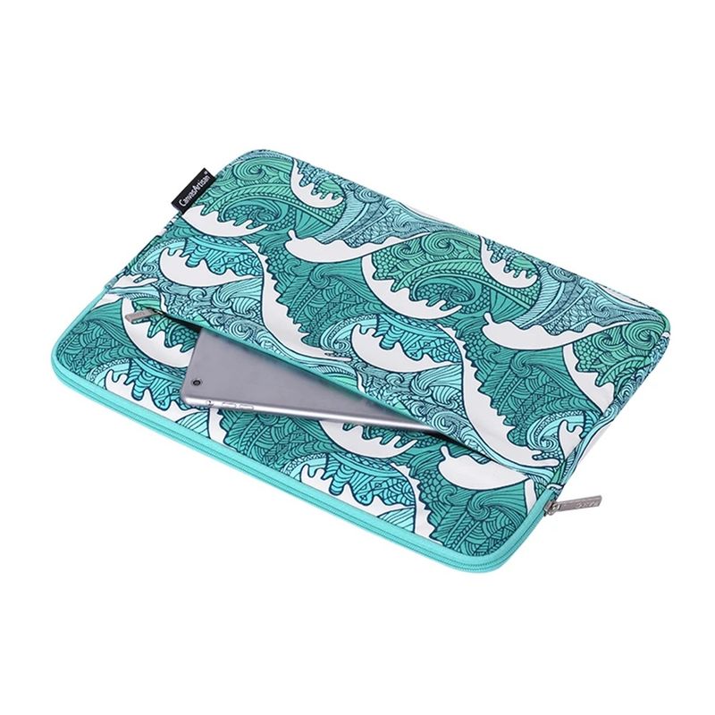 Laptop, Telefoane si Tablete - Tablete si accesorii tablete - Accesorii Tablete - Huse tablete - Geanta Tableta 12" - 13" - CanvasArtisan (H3-14) - Verde - Infinity.ro