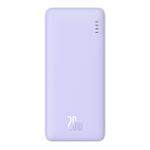 Laptop, Telefoane si Tablete - Telefoane mobile si accesorii - Accesorii Telefoane - Baterii externe - Acumulator Extern USB, Type-C, Micro-USB, 20W, 10000mAh + Cablu Type-C - Baseus Airpow (P10022801513-00) - Mov - Infinity.ro