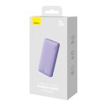 Laptop, Telefoane si Tablete - Telefoane mobile si accesorii - Accesorii Telefoane - Baterii externe - Acumulator Extern USB, Type-C, Micro-USB, 20W, 10000mAh + Cablu Type-C - Baseus Airpow (P10022801513-00) - Mov - Infinity.ro