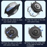 Laptop, Telefoane si Tablete - Wearables si gadgeturi - Wearables - Smartwatch-uri - Husa pentru Samsung Galaxy Watch7A (40mm) + Folie - Techsuit Defense360 Pro - Transparent - Infinity.ro