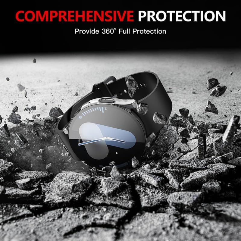 Laptop, Telefoane si Tablete - Wearables si gadgeturi - Wearables - Smartwatch-uri - Husa pentru Samsung Galaxy Watch7A (40mm) + Folie - Techsuit Defense360 Pro - Transparent - Infinity.ro