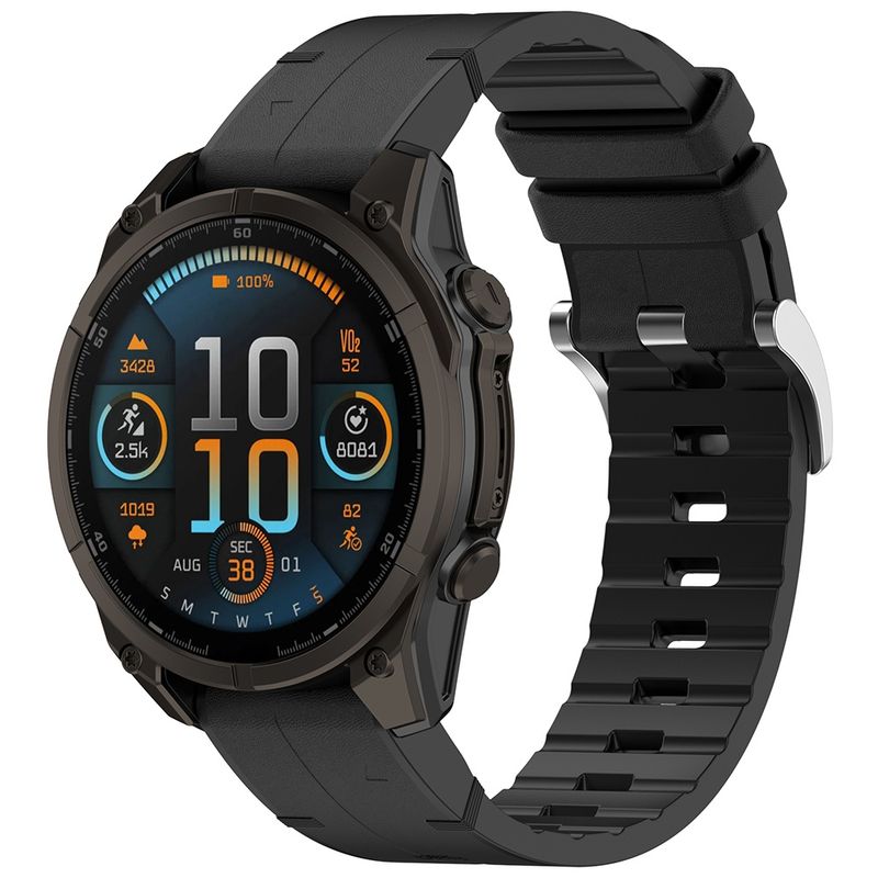 Laptop, Telefoane si Tablete - Wearables si gadgeturi - Wearables - Smartwatch-uri - Curea pentru Garmin Fenix 3/3 HR/5X/5X Plus/6X/6X Pro/7X/7X Pro Solar - Techsuit Watchband QuickFit 26mm (W071) - Negru - Infinity.ro
