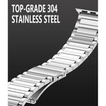 Laptop, Telefoane si Tablete - Wearables si gadgeturi - Wearables - Smartwatch-uri - Curea pentru Apple Watch 1/2/3/4/5/6/7/8/9/10/SE/SE 2 (38/40/41/42mm) - Techsuit Watchband (W012) - Argintiu - Infinity.ro