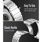 Laptop, Telefoane si Tablete - Wearables si gadgeturi - Wearables - Smartwatch-uri - Curea pentru Apple Watch 1/2/3/4/5/6/7/8/9/10/SE/SE 2 (38/40/41/42mm) - Techsuit Watchband (W012) - Argintiu - Infinity.ro