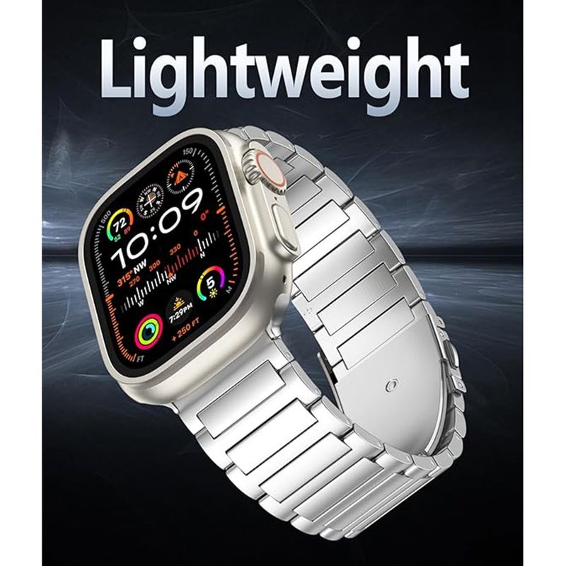 Laptop, Telefoane si Tablete - Wearables si gadgeturi - Wearables - Smartwatch-uri - Curea pentru Apple Watch 1/2/3/4/5/6/7/8/9/10/SE/SE 2 (38/40/41/42mm) - Techsuit Watchband (W012) - Argintiu - Infinity.ro