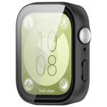 Laptop, Telefoane si Tablete - Wearables si gadgeturi - Wearables - Smartwatch-uri - Husa pentru Huawei Watch Fit 3 + Folie - Techsuit Defense360 Pro - Negru - Infinity.ro