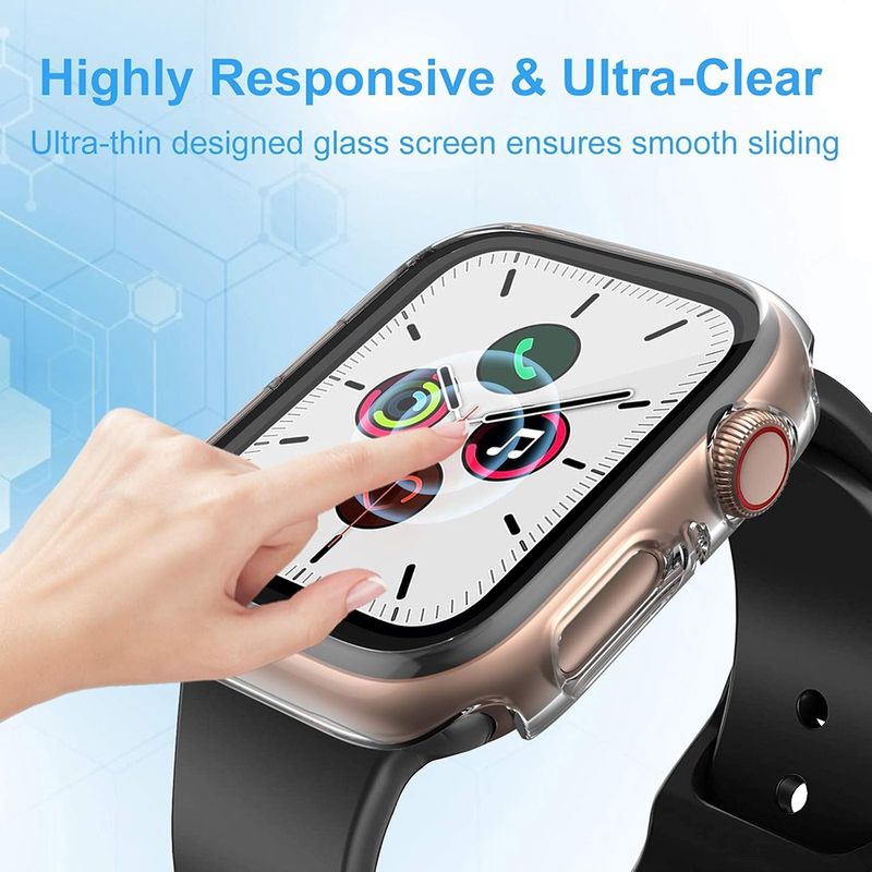 Laptop, Telefoane si Tablete - Wearables si gadgeturi - Wearables - Smartwatch-uri - Husa pentru Xiaomi Rosumi Watch 4 + Folie - Techsuit Defense360 Pro - Negru - Infinity.ro