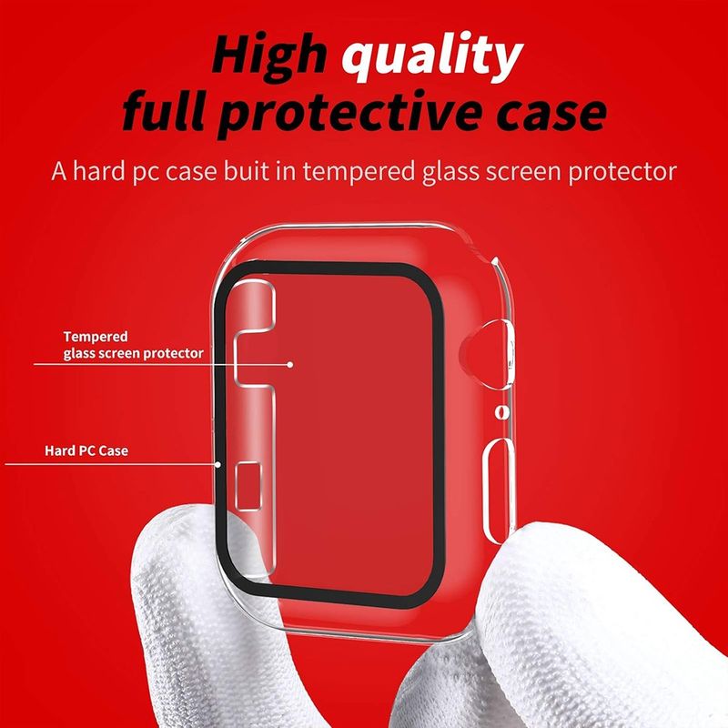 Laptop, Telefoane si Tablete - Wearables si gadgeturi - Wearables - Accesorii wearables - Husa pentru Apple Watch 1 / 2 / 3 (42mm) + Folie - Techsuit Defense360 Pro - Transparent - Infinity.ro