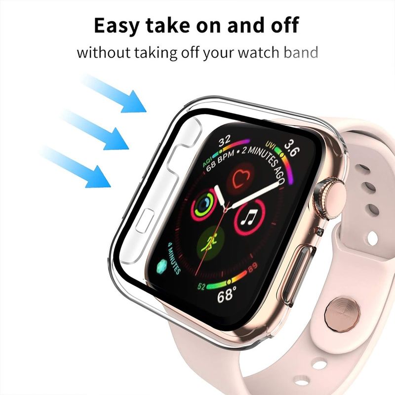 Laptop, Telefoane si Tablete - Wearables si gadgeturi - Wearables - Accesorii wearables - Husa pentru Apple Watch 1 / 2 / 3 (42mm) + Folie - Techsuit Defense360 Pro - Transparent - Infinity.ro