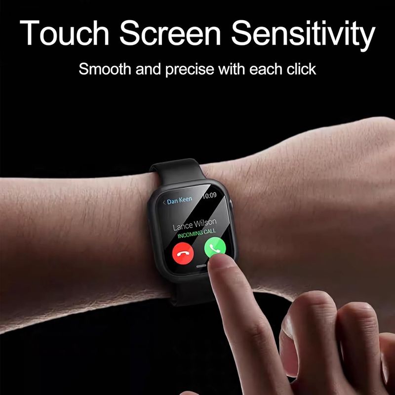 Laptop, Telefoane si Tablete - Wearables si gadgeturi - Wearables - Smartwatch-uri - Husa pentru Apple Watch 1 / 2 / 3 (42mm) + Folie - Techsuit Defense360 Pro - Negru - Infinity.ro
