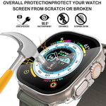 Laptop, Telefoane si Tablete - Wearables si gadgeturi - Wearables - Smartwatch-uri - Husa pentru Apple Watch Ultra / Ultra 2 + Folie - Techsuit Defense360 Pro - Transparent - Infinity.ro