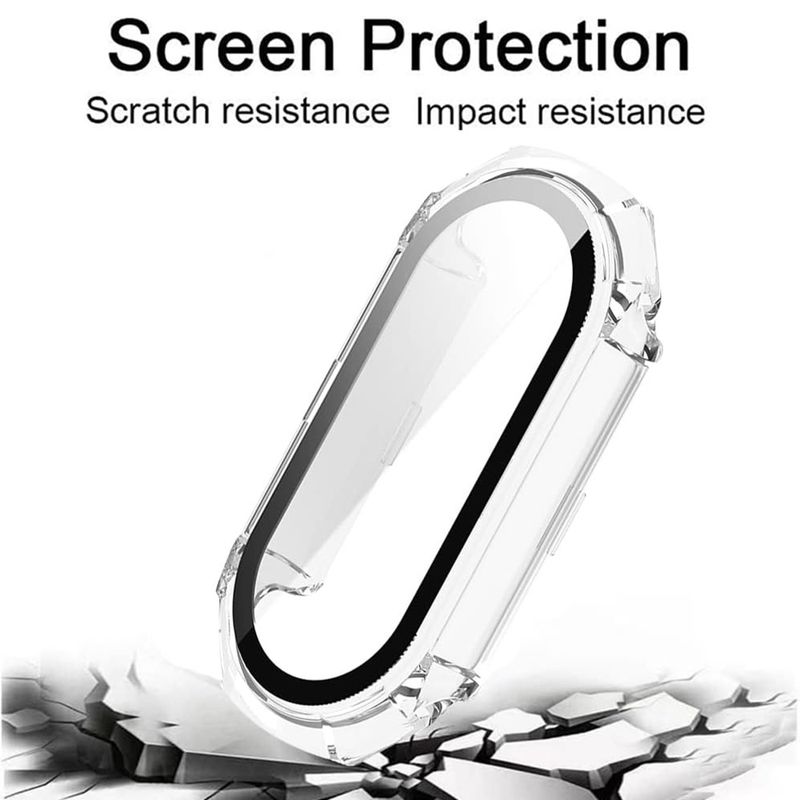 Laptop, Telefoane si Tablete - Wearables si gadgeturi - Wearables - Smartwatch-uri - Husa pentru Xiaomi Mi Band 9 / 9 NFC + Folie - Techsuit Defense360 Pro - Transparent - Infinity.ro