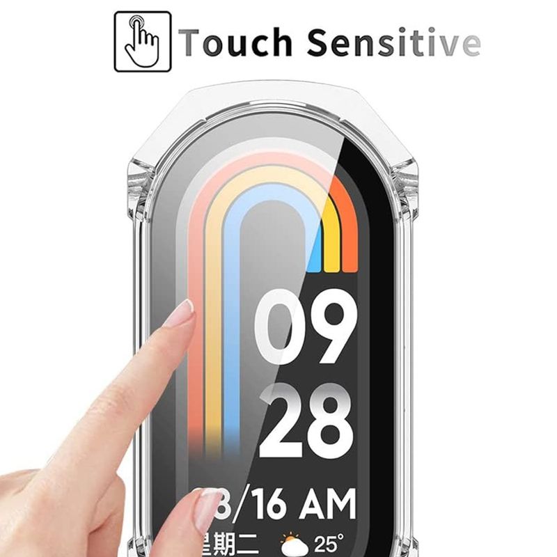 Laptop, Telefoane si Tablete - Wearables si gadgeturi - Wearables - Smartwatch-uri - Husa pentru Xiaomi Mi Band 9 / 9 NFC + Folie - Techsuit Defense360 Pro - Transparent - Infinity.ro