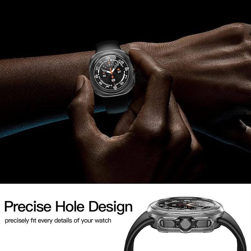 Laptop, Telefoane si Tablete - Wearables si gadgeturi - Wearables - Smartwatch-uri - Husa pentru Samsung Galaxy Watch UltraA (47mm) + Folie - Techsuit Defense360 Pro - Transparent - Infinity.ro