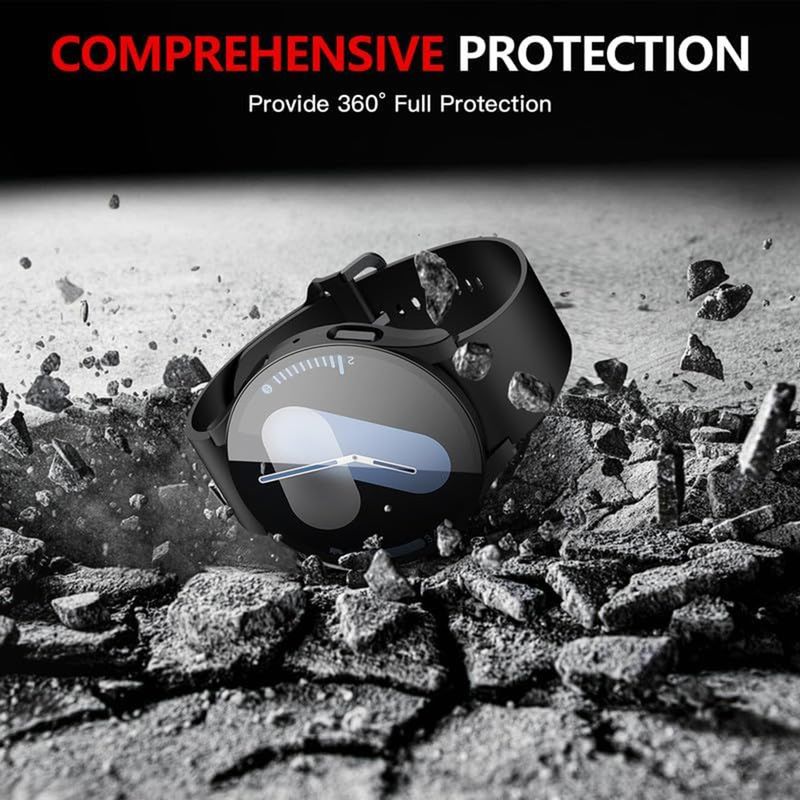 Laptop, Telefoane si Tablete - Wearables si gadgeturi - Wearables - Smartwatch-uri - Husa pentru Samsung Galaxy Watch7A (40mm) + Folie - Techsuit Defense360 Pro - Negru - Infinity.ro