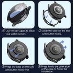 Laptop, Telefoane si Tablete - Wearables si gadgeturi - Wearables - Smartwatch-uri - Husa pentru Samsung Galaxy Watch7A (40mm) + Folie - Techsuit Defense360 Pro - Negru - Infinity.ro