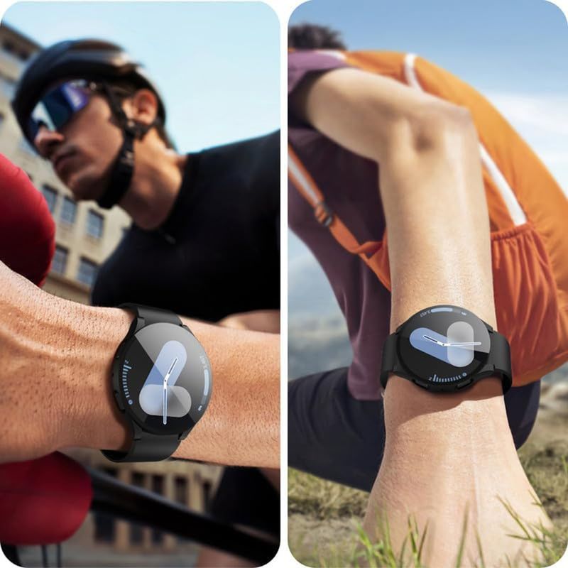 Laptop, Telefoane si Tablete - Wearables si gadgeturi - Wearables - Smartwatch-uri - Husa pentru Samsung Galaxy Watch7A (40mm) + Folie - Techsuit Defense360 Pro - Negru - Infinity.ro