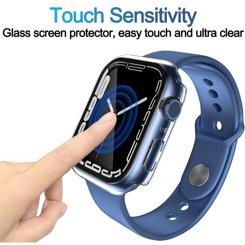 Laptop, Telefoane si Tablete - Wearables si gadgeturi - Wearables - Smartwatch-uri - Husa pentru Apple Watch 7 (41mm) + Folie - Techsuit Defense360 Pro - Transparent - Infinity.ro