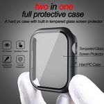 Laptop, Telefoane si Tablete - Wearables si gadgeturi - Wearables - Smartwatch-uri - Husa pentru Apple Watch 7 (45mm) + Folie - Techsuit Defense360 Pro - Negru - Infinity.ro