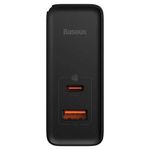 Laptop, Telefoane si Tablete - Telefoane mobile si accesorii - Accesorii Telefoane - Incarcatoare telefoane - Incarcator EU 2in1, 100W, Cablu Type-C, 1m - Baseus GaN5 Pro (CCGP090201) - Negru - Infinity.ro