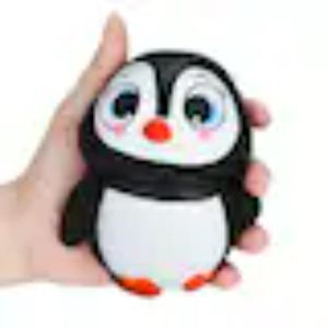Jucarie Squishy cu revenire lenta, model Pinguin, pentru baieti si fete