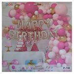 Casa si Gradina - Decoratiuni - Decoratiuni petrecere - Baloane - Set arcada cu baloane KidMania® 73 bucati, Happy Birthday - Infinity.ro