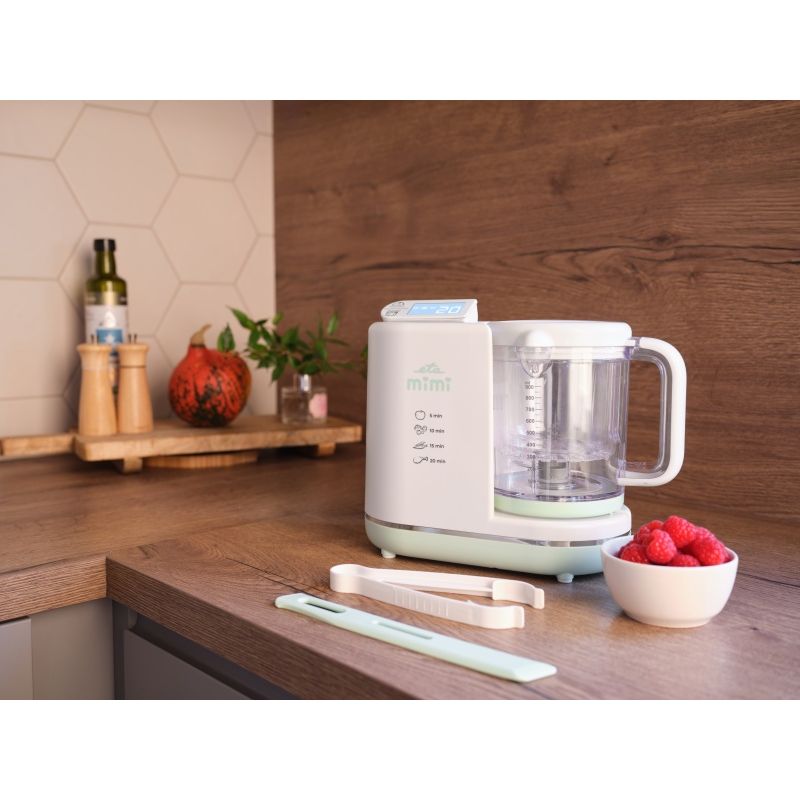 Electronice si Electrocasnice - Electrocasnice bucatarie - Aparate de gatit & desert - Aparate de gatit cu aburi - Aparat de gatit cu aburi pentru bebelusi 6 in 1 ETA MIMI 4306 90000, 700 W,  0.9 litri, tritan fara BPA, LCD - Infinity.ro
