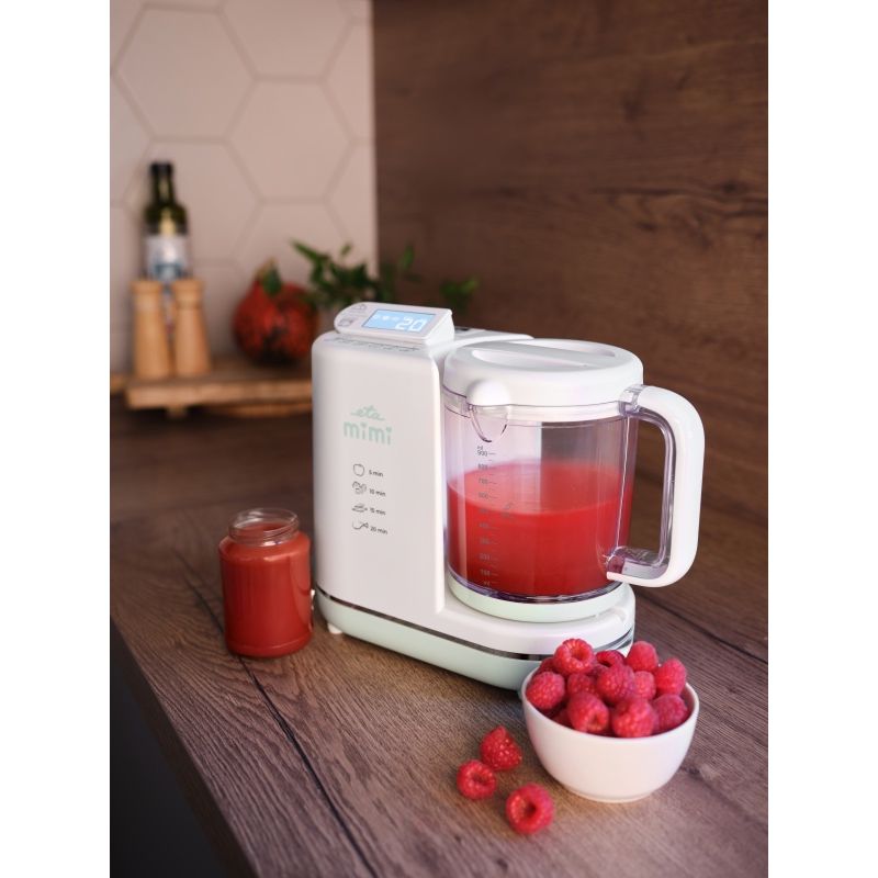 Electronice si Electrocasnice - Electrocasnice bucatarie - Aparate de gatit & desert - Aparate de gatit cu aburi - Aparat de gatit cu aburi pentru bebelusi 6 in 1 ETA MIMI 4306 90000, 700 W,  0.9 litri, tritan fara BPA, LCD - Infinity.ro