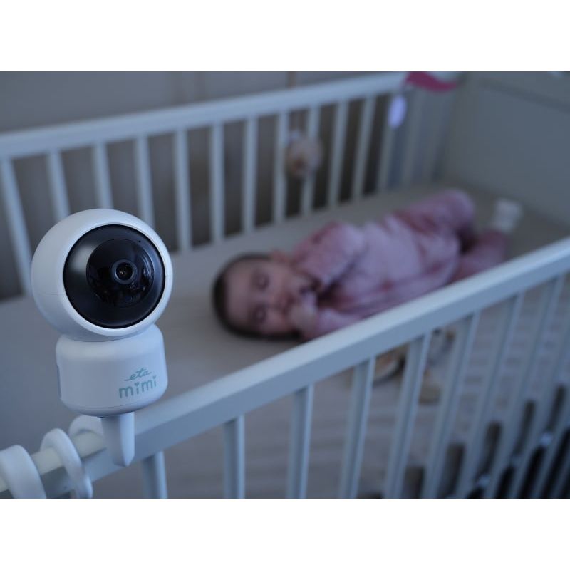 Casa si Gradina - Mobilier - Mobilier copii - Monitoare video copii - Smart baby monitor ETA MIMI 6306 90000, detectie miscare, sunet si temperatura, ZOOM, alb - Infinity.ro