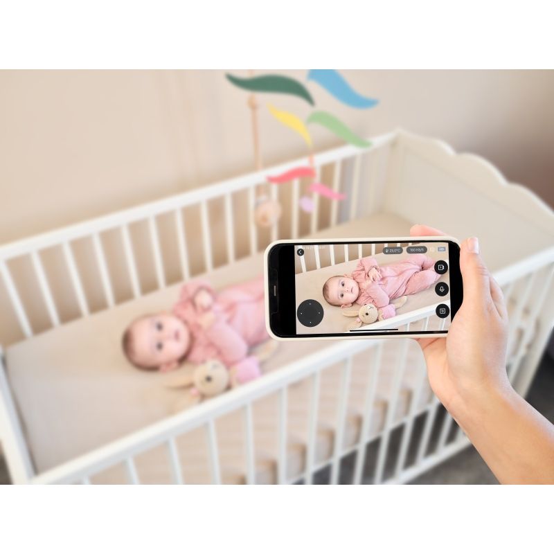 Casa si Gradina - Mobilier - Mobilier copii - Monitoare video copii - Smart baby monitor ETA MIMI 6306 90000, detectie miscare, sunet si temperatura, ZOOM, alb - Infinity.ro