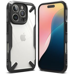 Husa pentru iPhone 16 Pro Max, ru iPhone 16 Pro Max - Ringke Fusion X, K30, Policarbonat, Black