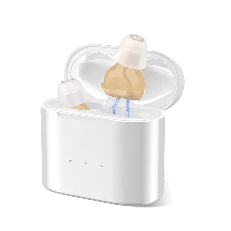 Ingrijire personala si Cosmetice - Sanatate si wellness - Aparate medicale - Aparate auditive - Aparat Auditiv Digital x2 NeoHGS, Sunet Clar, Incarcare Rapida 1.5 Ore, Operare Simpla, Afisaj Nivel Baterie - Infinity.ro