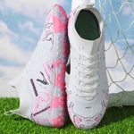 Sport si Outdoor - Echipament Sportiv - Incaltaminte sport - Pantofi sport - Ghete de fotbal MBrands, 8.3 cu glezna pentru teren sintetic, culoare alb 36 - Infinity.ro