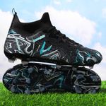 Sport si Outdoor - Echipament Sportiv - Incaltaminte sport - Pantofi sport - Ghete de fotbal MBrands, 8.3 cu glezna crampoane, culoare negru 43 - Infinity.ro