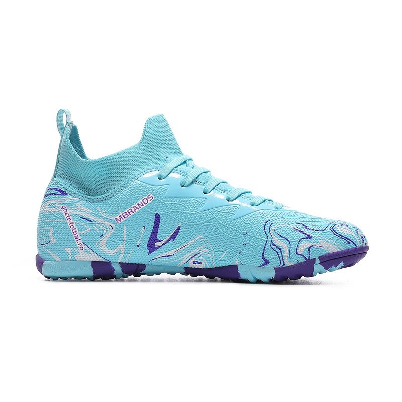 Sport si Outdoor - Echipament Sportiv - Incaltaminte sport - Pantofi sport - Ghete de fotbal MBrands, 8.3 cu glezna pentru teren sintetic, culoare turcoaz 36 - Infinity.ro