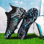 Sport si Outdoor - Echipament Sportiv - Incaltaminte sport - Pantofi sport - Ghete de fotbal MBrands, 8.3 cu glezna crampoane, culoare negru 43 - Infinity.ro