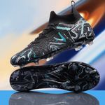 Sport si Outdoor - Echipament Sportiv - Incaltaminte sport - Pantofi sport - Ghete de fotbal MBrands, 8.3 cu glezna crampoane, culoare negru 43 - Infinity.ro