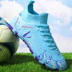 Sport si Outdoor - Echipament Sportiv - Incaltaminte sport - Pantofi sport - Ghete de fotbal MBrands, 8.3 cu glezna pentru teren sintetic, culoare turcoaz 36 - Infinity.ro