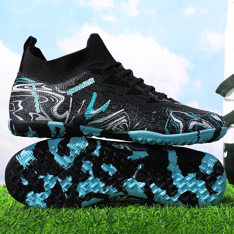 Sport si Outdoor - Echipament Sportiv - Incaltaminte sport - Pantofi sport - Ghete de fotbal MBrands, 8.3 cu glezna pentru teren sintetic, culoare negru 40 - Infinity.ro