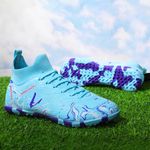 Sport si Outdoor - Echipament Sportiv - Incaltaminte sport - Pantofi sport - Ghete de fotbal MBrands, 8.3 cu glezna pentru teren sintetic, culoare turcoaz 36 - Infinity.ro