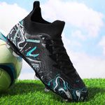 Sport si Outdoor - Echipament Sportiv - Incaltaminte sport - Pantofi sport - Ghete de fotbal MBrands, 8.3 cu glezna crampoane, culoare negru 43 - Infinity.ro