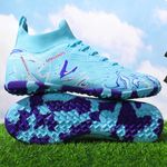 Sport si Outdoor - Echipament Sportiv - Incaltaminte sport - Pantofi sport - Ghete de fotbal MBrands, 8.3 cu glezna pentru teren sintetic, culoare turcoaz 36 - Infinity.ro